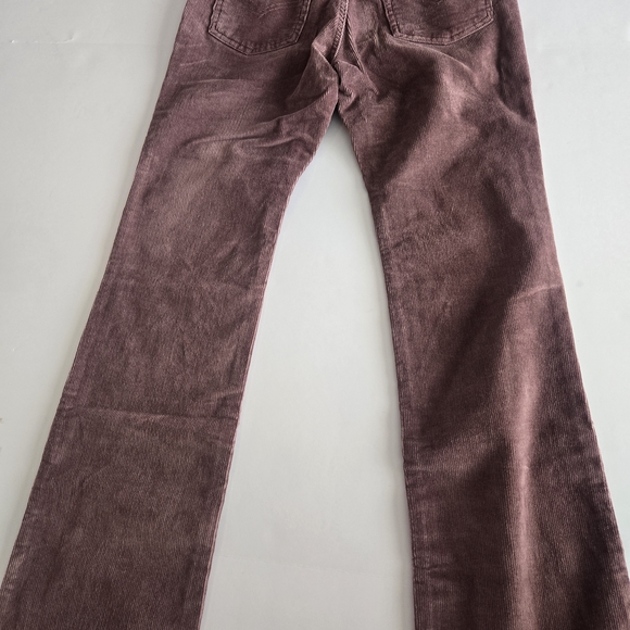 NWT Levi’s Superlow Bootcut Corduroy Pants –Womens Size 25- Mauve/Plum - Picture 4 of 6